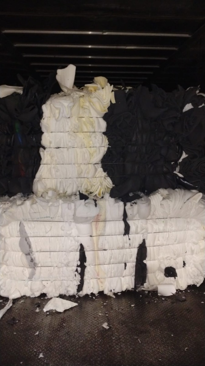 Foam bale load 1