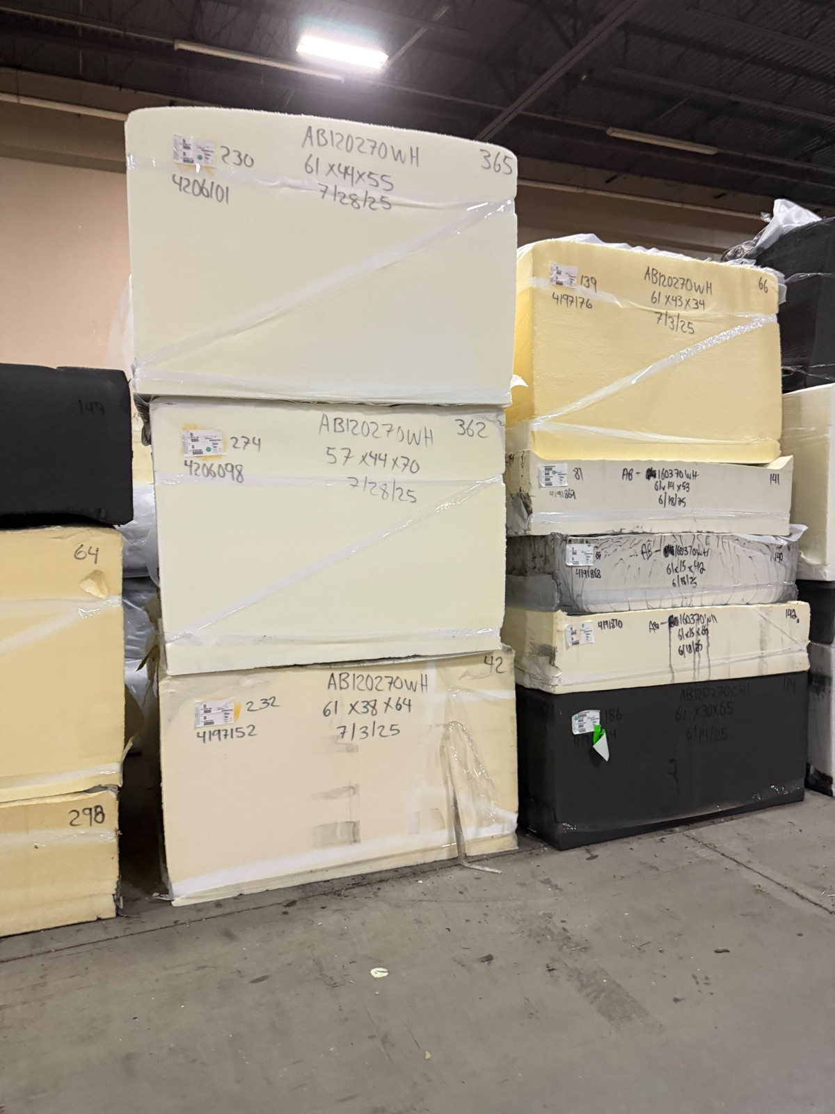 Foam blocks 6